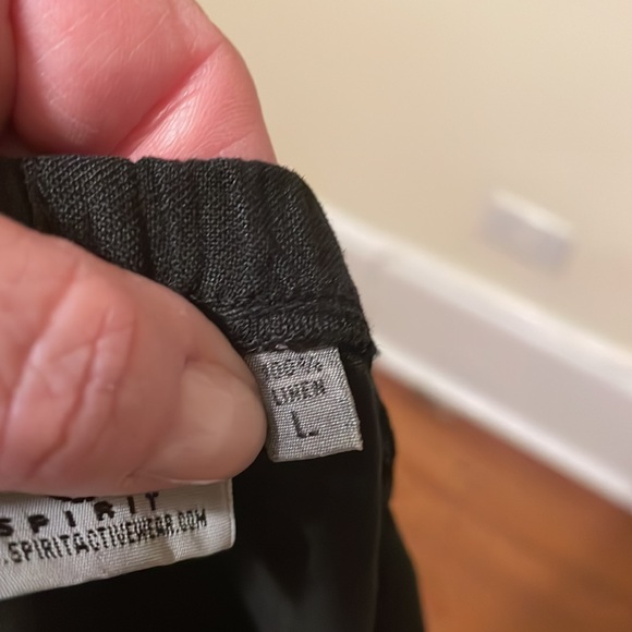 Spirit Activewear Drawstring Linen Pants. Black. Size L. VGUC - Picture 5 of 7